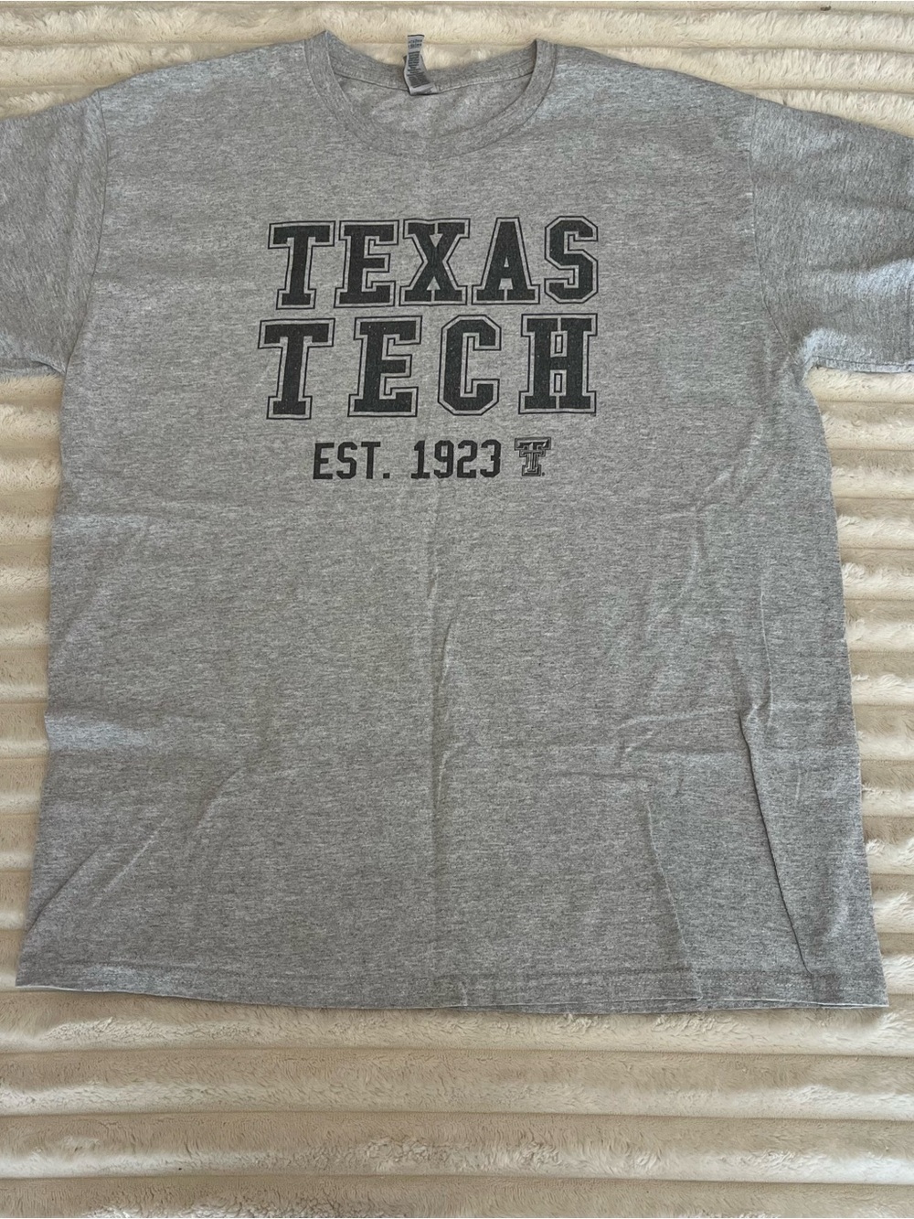 Texas Tech Gray Collegiate Tee - Rare